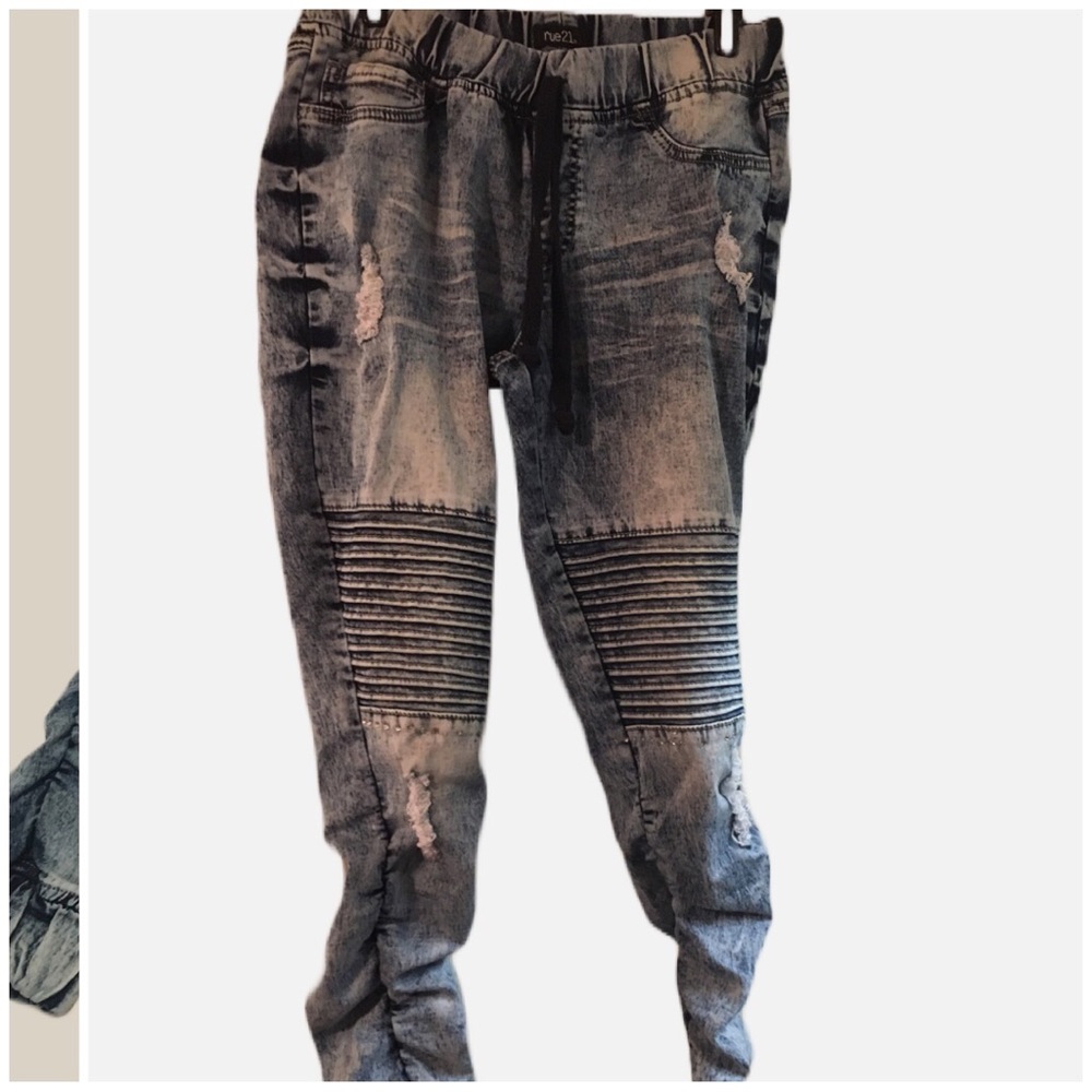 Blue Jean joggers